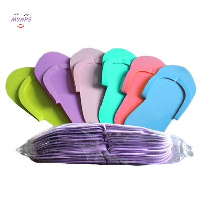 12 perechi de papuci de spumă de unică folosință, sandale de pedichiură spa, papuci de pedichiură de spumă pentru salon spa, pedichiură, instrumente flip flop