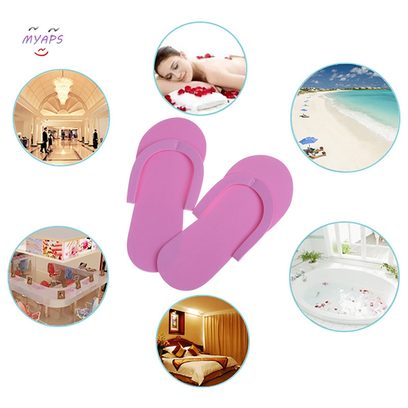 12 ζευγάρια Παντόφλες αφρού μιας χρήσης Σανδάλια για πεντικιούρ Spa Αφρώδες παντόφλα για το σαλόνι σπα Εργαλεία σαγιονάρας πεντικιούρ