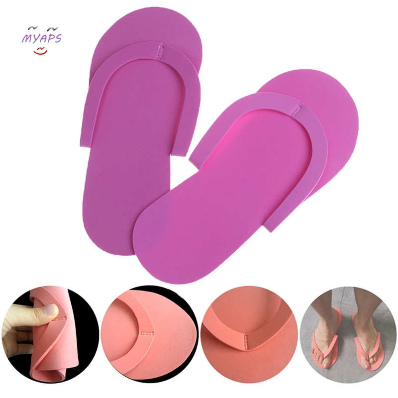 12 ζευγάρια Παντόφλες αφρού μιας χρήσης Σανδάλια για πεντικιούρ Spa Αφρώδες παντόφλα για το σαλόνι σπα Εργαλεία σαγιονάρας πεντικιούρ