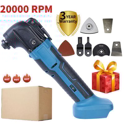 Instrument multifuncțional oscilant fără fir Trimmer electric cu ferăstrău de tuns Mașină de tăiat cu lopată Instrument pentru prelucrarea lemnului pentru Makita 18V