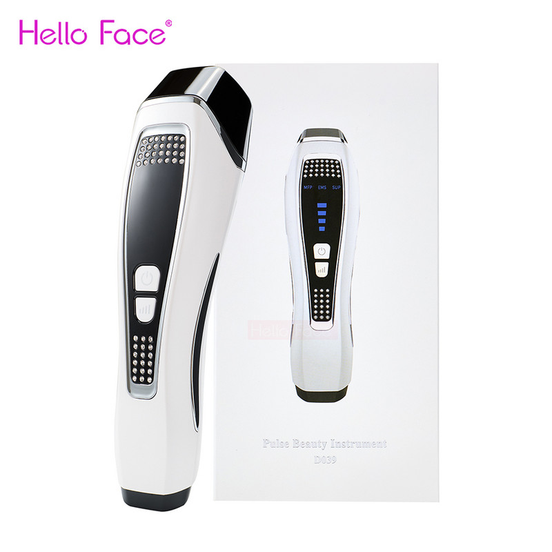 Hello Face Pulse EMS LED HIFU Beauty Machine hordozható második generációs Hifu otthoni arc ráncos állkapocs eltávolító kezelés