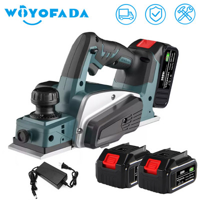 WOYOFADA 18V 15000RPM Rindea electrică reîncărcabilă Instrument de tăiat lemn de mână fără fir cu cheie pentru baterie Makita 18V