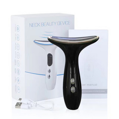 EMS Microcurrent Face Neck Beauty Device LED foton feszesítő fiatalító ránctalanító vékony dupla állú bőrápoló arcmasszírozó