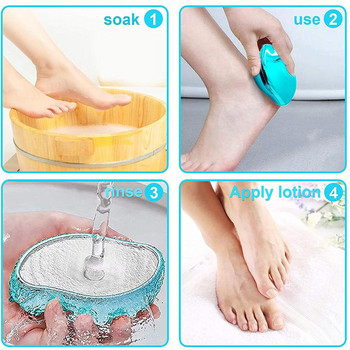Nano Glass Foot Grinding Stone Remove Dead Skin Callus Remover Poet Hands Sing Stone Portable Home Pedicure Foot Tools