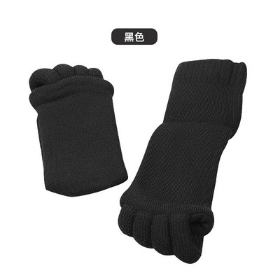 1Pár Öt lábujj elválasztó Lábzokni Hallux Valgus Corrector Bunion Adjuster Lábápoló Alignment Hajegyenesítő Zokni Lábápolás