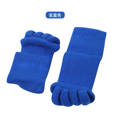 1Pár Öt lábujj elválasztó Lábzokni Hallux Valgus Corrector Bunion Adjuster Lábápoló Alignment Hajegyenesítő Zokni Lábápolás