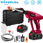 30BAR Безжична автомивка с високо налягане Автомивка Спрей Воден пистолет Преносима миячка с високо налягане за Makita 18V батерия