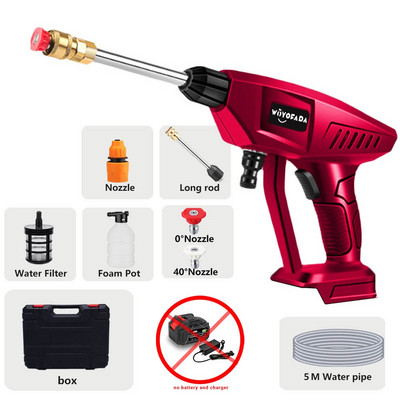 30BAR Безжична автомивка с високо налягане Автомивка Спрей Воден пистолет Преносима миячка с високо налягане за Makita 18V батерия