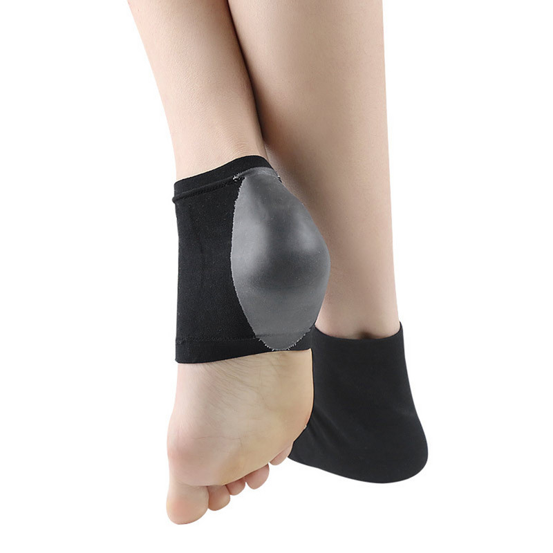 1 par hidratantnih čarapa s petom za plantarni fasciitis Foot Spur Socks Silikonske gel čarape s rukavima za suha ispucala stopala, olakšanje stopala