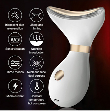 EMS Инструмент за разкрасяване на врата Мултифункционални устройства Масажор за лице Уреди за красота Светлинна терапия Фотонна грижа за кожата Шия