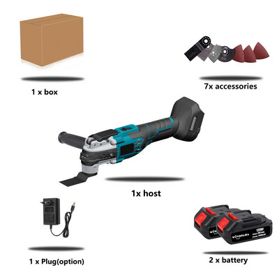 Безчетков многофункционален инструмент Осцилиращи многофункционални инструменти Електрически тример за декорация на дома Електрически трион за Makita 18V батерия