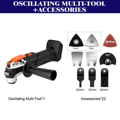 Безжичен 18V осцилиращ многофункционален инструмент Реноватор с променлива скорост Електрически тример за декорация на дома за Makita 18V батериен електроинструмент