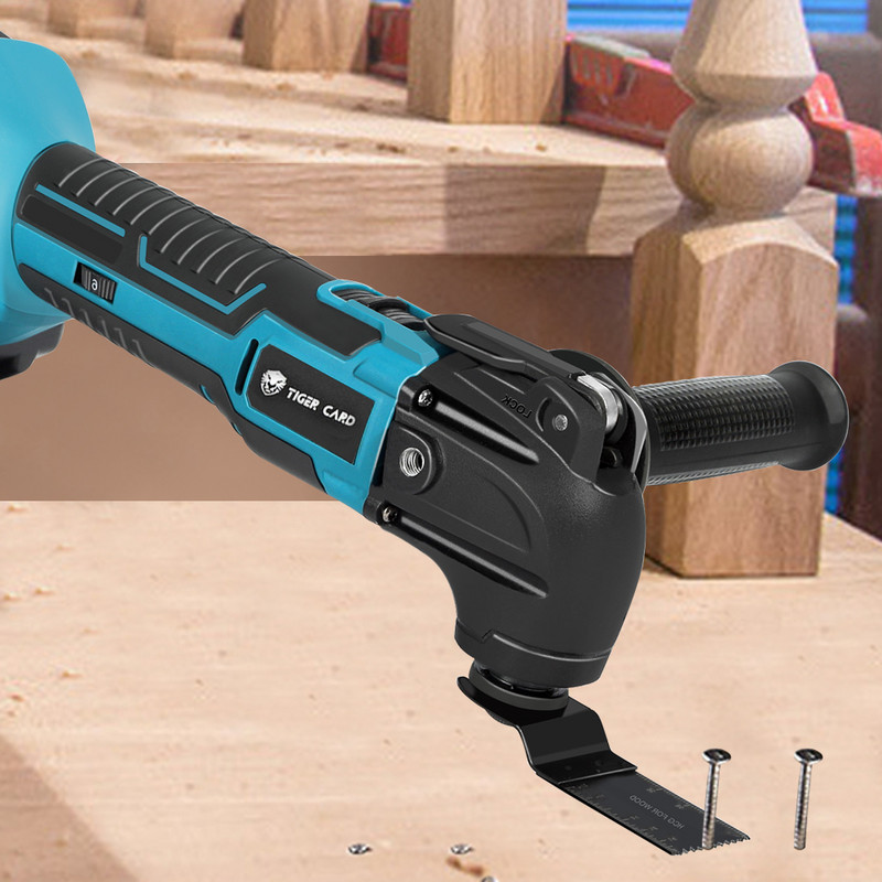 Електрически осцилиращ многофункционален инструмент 6 променлива скорост Акумулаторен тример Реноватор Електрически инструменти за Makita 18V батерия