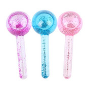 2db Beauty Crystal Ball Jégkorong Energy Arc Hűsítő Jéggömbök Vízhullámos Arc- és Szemmasszázs Bőrápoló Beauty Roller
