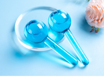 2db Beauty Crystal Ball Jégkorong Energy Arc Hűsítő Jéggömbök Vízhullámos Arc- és Szemmasszázs Bőrápoló Beauty Roller