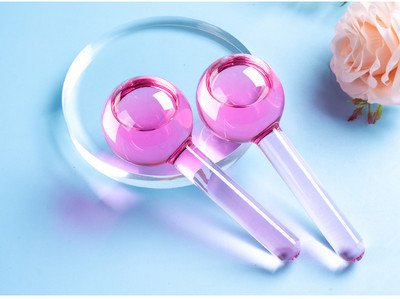 2db Beauty Crystal Ball Jégkorong Energy Arc Hűsítő Jéggömbök Vízhullámos Arc- és Szemmasszázs Bőrápoló Beauty Roller