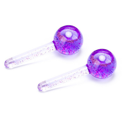 2db Beauty Crystal Ball Jégkorong Energy Arc Hűsítő Jéggömbök Vízhullámos Arc- és Szemmasszázs Bőrápoló Beauty Roller