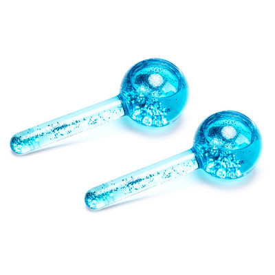 2db Beauty Crystal Ball Jégkorong Energy Arc Hűsítő Jéggömbök Vízhullámos Arc- és Szemmasszázs Bőrápoló Beauty Roller