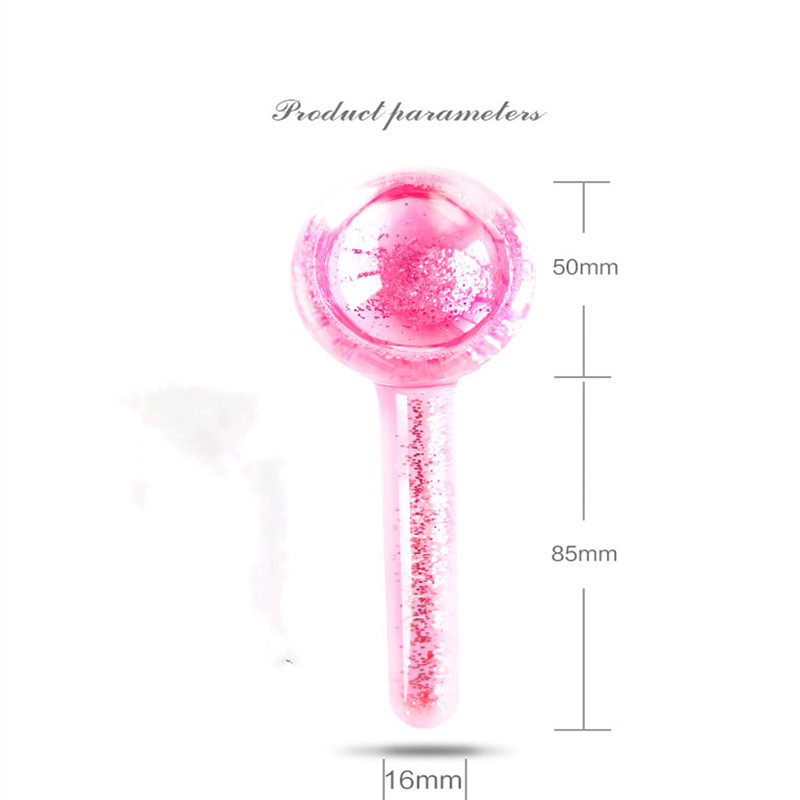 2db Beauty Crystal Ball Jégkorong Energy Arc Hűsítő Jéggömbök Vízhullámos Arc- és Szemmasszázs Bőrápoló Beauty Roller
