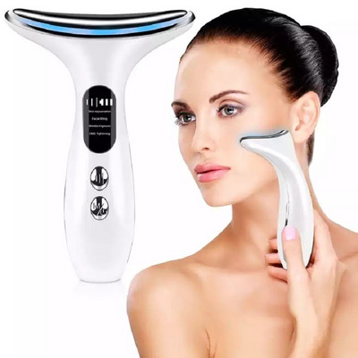 EMS Microcurrent Face Neck Beauty Device LED Photon Firming Rejuvenating Anti Wrinkle Tanka dupla brada Njega kože Masaža lica