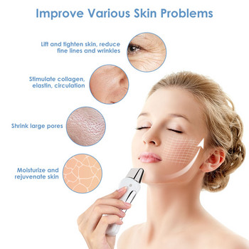 Μηχάνημα αδυνατίσματος σώματος προσώπου με μικρορεύματα Galvanic Rejuvenate Skin Wrinkles Reduce Face Spa Lifting Massage Beauty Care Tool