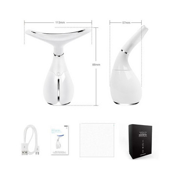 LED Photon Therapy Face Massager Skin Tighten Reduce Double Chin Anti-Wrinkle Neck и Face Lifting Vibration Massager
