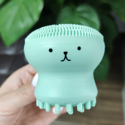 Ružičasta hobotnica Četka za lice sa spužvom Četke za čišćenje lica Čistač lica Deep Pore Exfoliating Miteseri Skin Makeup Tools