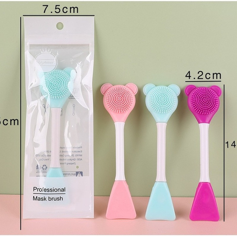 1tk Näomaskipintsel Silikoongeel-näomask DIY Pintslid Originaalsed pehmed moekaunitarid Naiste naha näohooldus Kodused meigivahendid