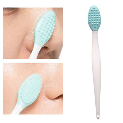 Beauty Skin Care Wash Face Silicone Brush Exfoliating Nose Clean Brush Removal Blackhead with Replacement Head