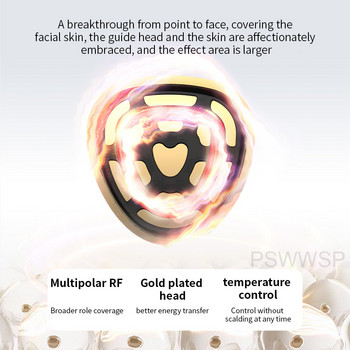 RF устройства за повдигане на лице EMS Пулсов вибрационен масажор за лице Червена синя светлина Подмладяване на кожата Избелване Изглаждане на бръчки Козметичен апарат