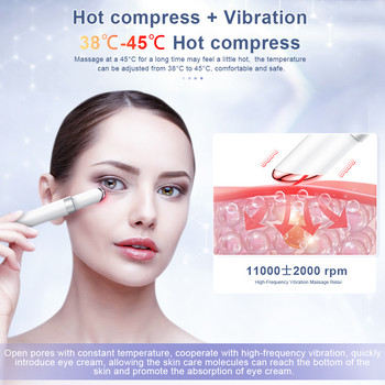 ANLAN EMS Електрически масажор за очи Eye Skin Lift Anti Age Wrinkle Skin Care Tool Vibration 45℃ Hot Massage Relax Eyes Photo Therapy