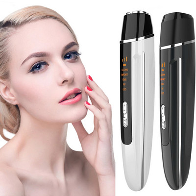 Dispozitive de înfrumusețare RF Îndepărtarea ridurilor Fața strângere a pielii Lifting EMS Micro-curent Pulse LED Terapie cu fotoni Masaj facial pentru ochi