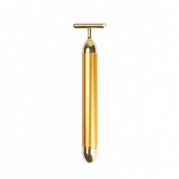 24k Gold Vibration Facial Slimming Face Beauty Bar Pulse Firming Facial Roller Massager Lift Skin Sighting Wrinkle Stick