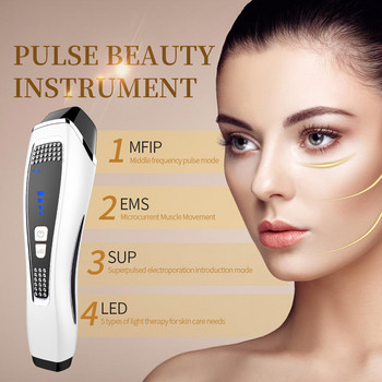 EMS Face Lifting Beauty Machine Устройство за импулсна терапия LED Photon Skin Rejuvenation Микротоково премахване на бръчки Масажор за лице