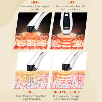 EMS Face Lifting Beauty Machine Pulse Therapy Συσκευή θεραπείας παλμών LED Photon Skin Rejuvenation Microcurrent Remival Removal Facial Massager
