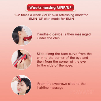 3.7V RF EMS Micro Current Facial Massager MFIP Pulse Face Lift Machine LED Photon Wrinkle Removal Устройства за стягане на кожата Красота