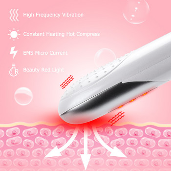 EMS Eye Massager Red Light Therapy Αναζωογόνηση Αντιρυτιδική Ομορφιά Αντιγήρανση Μασάζ Μαύρου Κύκλου Μείωση κραδασμών