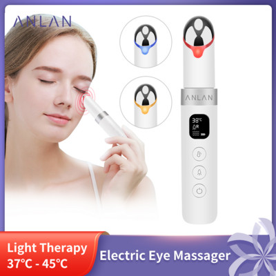 ANLAN Electric Eye Massager Vibration Anti Age Eye Wrinkle Massager Премахване на тъмни кръгове Преносим Грижа за очите Термотерапевтичен масаж