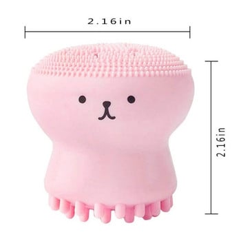 Силиконова четка за почистване на лице Facial Octopus Shape Deep Pore Exfoliating Blackhead Face Scrub Washing Brush Инструмент за грим