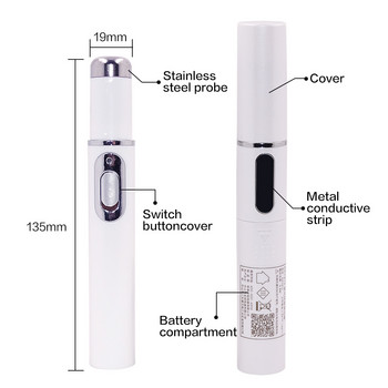 Φορητή συσκευή για αφαίρεση ουλών ακμής με στυλό θεραπείας Ισχυρό Εργαλείο περιποίησης δέρματος ματιών με στυλό ακμής Blu-ray