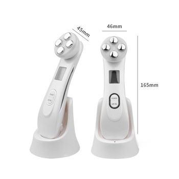 Ems Facial Mesotherapy Electroporation Rf Radio Frequency Led Photon Face Lifting Tighten Wrinkle Removal Skincare Face Massager