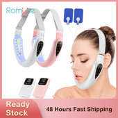 EMS veido pakėlimo įtaisas su nuotoliniu dvigubu smakru nuimkite smakrą, veidą stangrinantis LED fotonų terapijos skruostų pakėlimo diržas grožio prietaisas