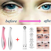 Mini elektrinis vibracinis akių masažuoklis nuo senėjimo raukšlių tamsių ratų šalinimas, atjauninamasis veido liekninamasis pakeliamasis masažo lazdelė