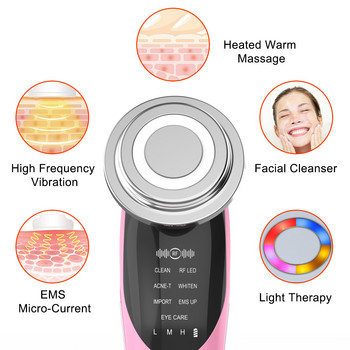 Ems Face Massager Sonic Vibration Facial lift RF Μηχάνημα σύσφιξης δέρματος Light Therapy Anti Aging Wrinkle Eye Care Beauty Device