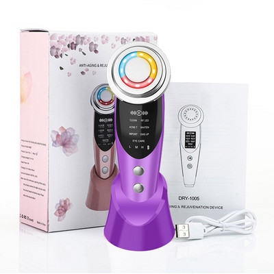 Ems Масажор за лице Звукова вибрация Лифтинг на лицето RF Машина за стягане на кожата Светлинна терапия против стареене Грижа за очите Грижа за очите Устройство за красота