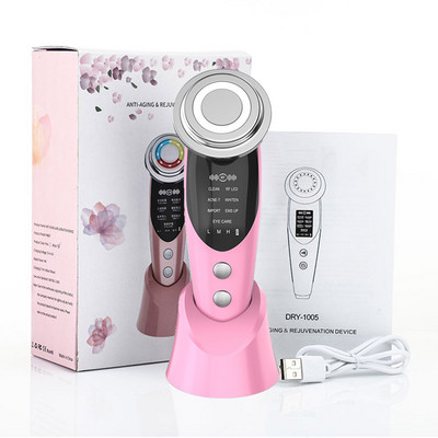 Ems Масажор за лице Звукова вибрация Лифтинг на лицето RF Машина за стягане на кожата Светлинна терапия против стареене Грижа за очите Грижа за очите Устройство за красота