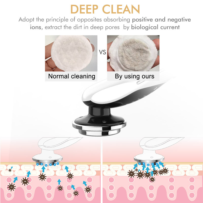 Ems Масажор за лице Звукова вибрация Лифтинг на лицето RF Машина за стягане на кожата Светлинна терапия против стареене Грижа за очите Грижа за очите Устройство за красота