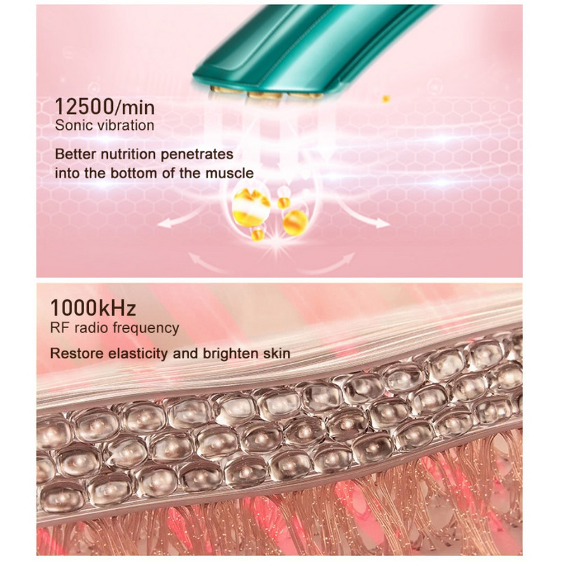 JUJY uređaj za uljepšavanje očiju Radiofrekvencijski mikrostrujni masažer za oči protiv bora za uklanjanje vrećica za oči Instrument za masažu podočnjaka