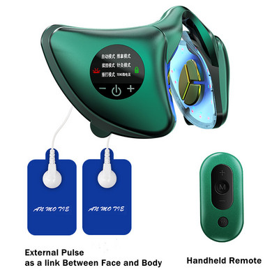 Smart Facial Massager 6 Mode Facial Skin Care EMS Red Blue Light Arc karcsúsító eszköz Vibrátor V-alakú Arc Szépség Egészség