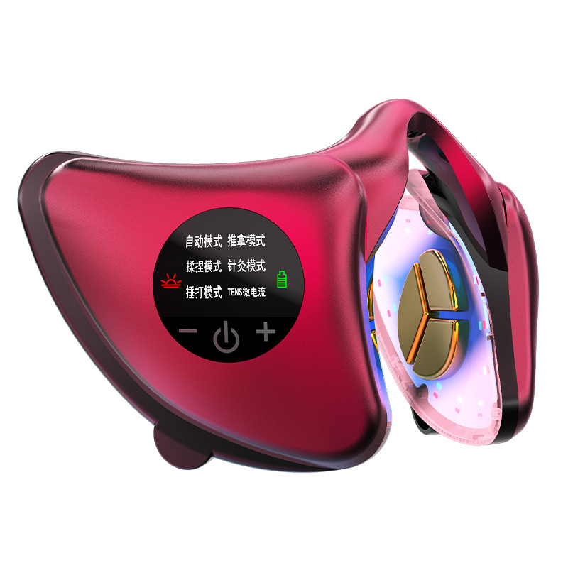 Smart Facial Massager 6 Mode Facial Skin Care EMS Red Blue Light Arc karcsúsító eszköz Vibrátor V-alakú Arc Szépség Egészség